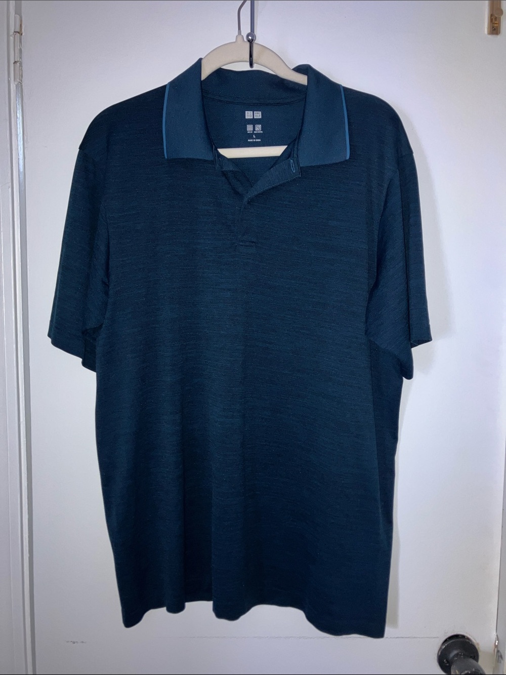 Uniqlo Navy Blue short sleeve men’s polo sz L